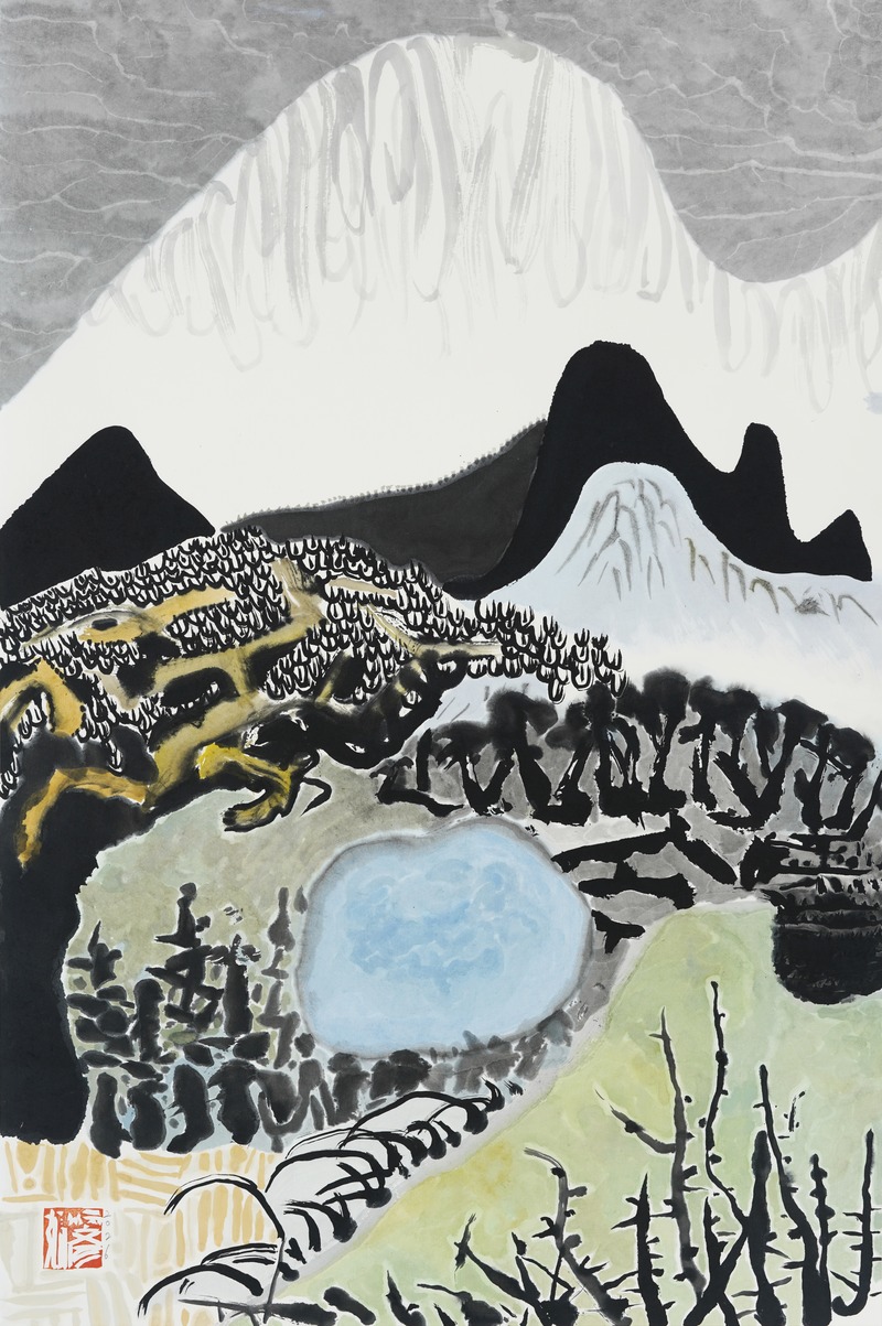 Jang Byeong Eun · Eastbrush · 张炳彥 · Landscape_in_Mind ·  ink_and_light_color_on_paper · 1050mm_x_700mm · 2026